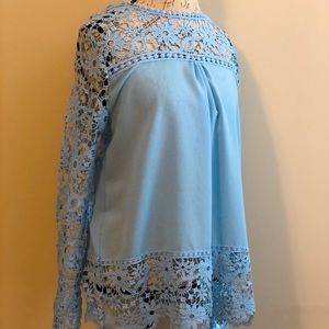 Blue lace long sleeve!